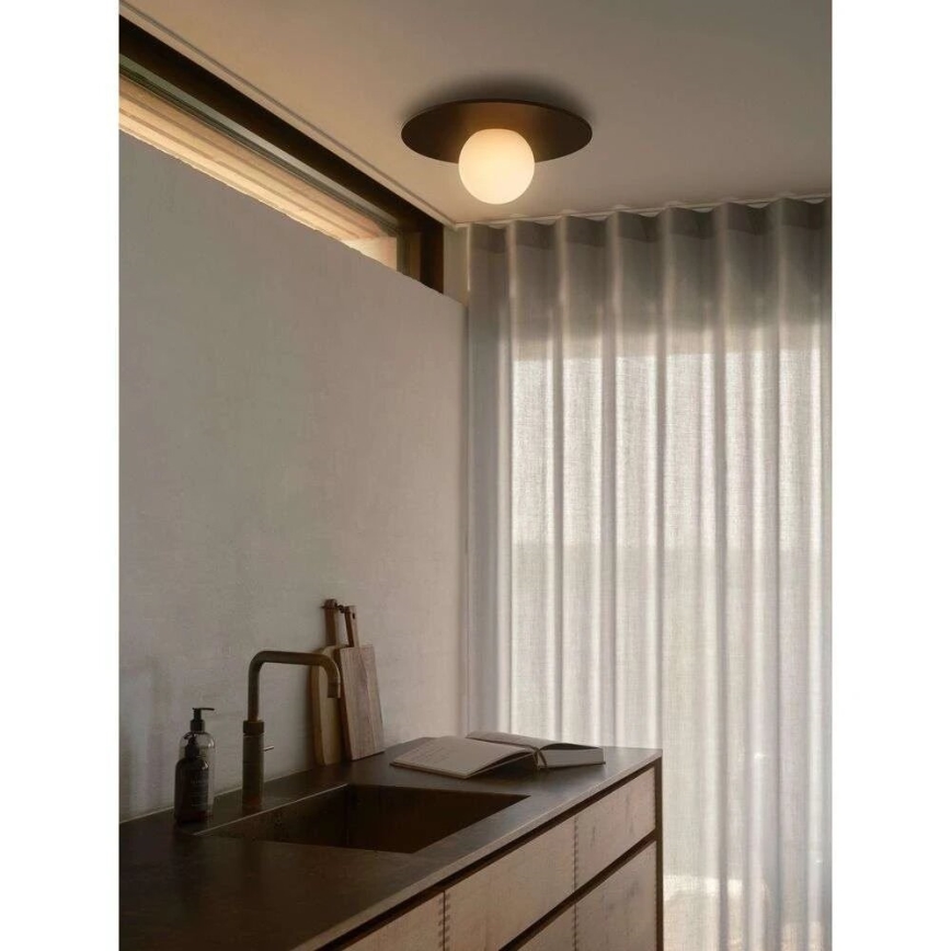 Nordlux - Badrum takbelysning SIONA 1xE27/60W/230V IP44 svart