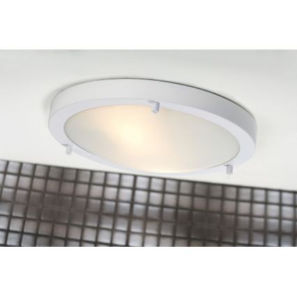 Nordlux - Badrumsplafond ANCONA 2xE27/40W/230V IP43 Ø 31,5 cm vit