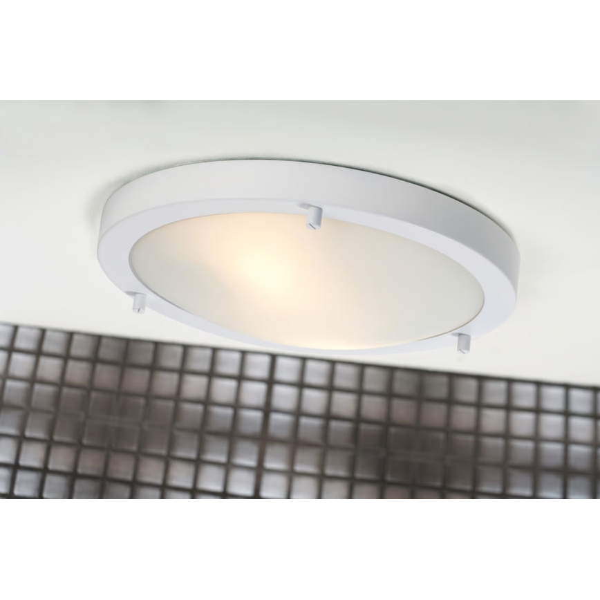 Nordlux - Badrumsplafond ANCONA 2xE27/40W/230V IP43 Ø 31,5 cm vit