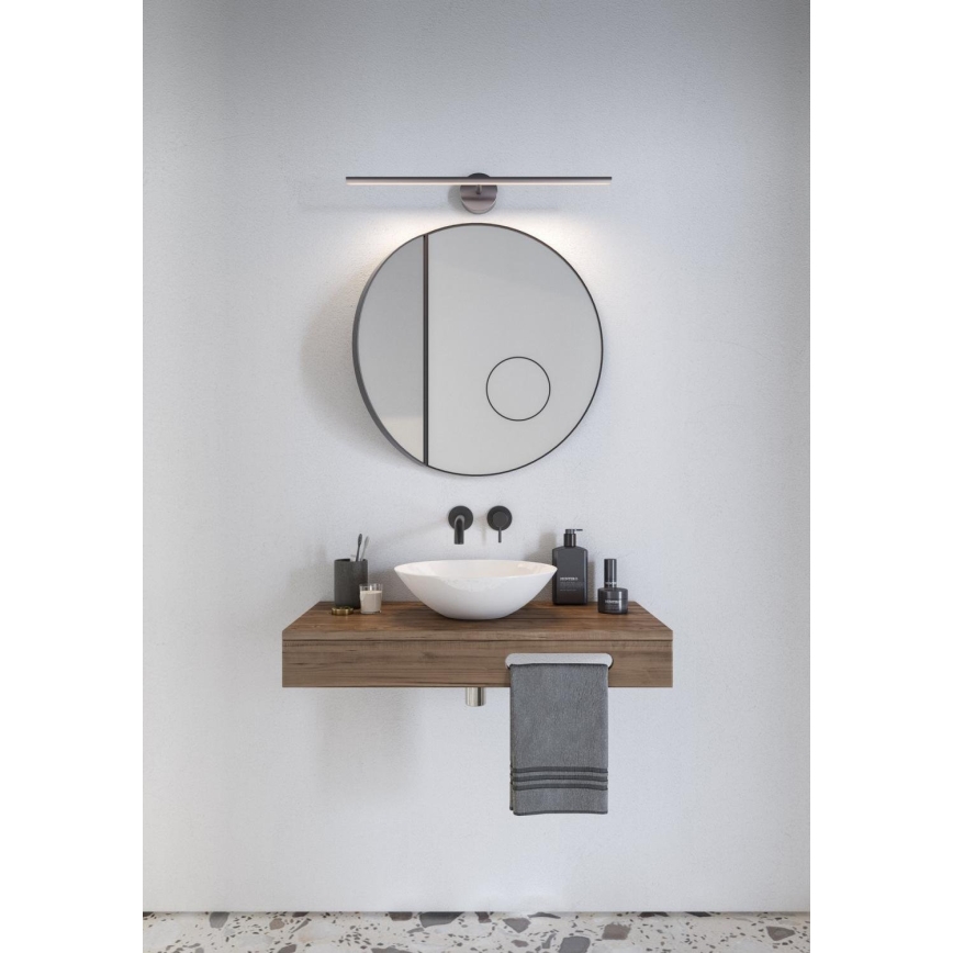 Nordlux - Badrumsspegel med LED-belysning IP LED/6,3W/230V IP44 60 cm matt krom