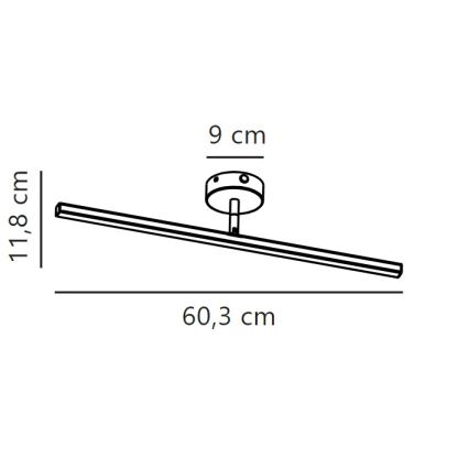 Nordlux - Badrumsspegel med LED-belysning IP LED/7,2W/230V IP44 60 cm vit