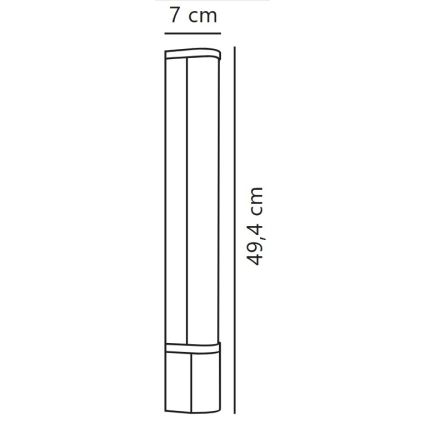 Nordlux - Badrumsspegel med LED-belysning MALAIKA LED/6W/230V 3000K IP44 vit