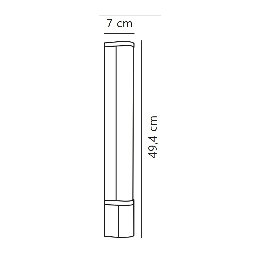 Nordlux - Badrumsspegel med LED-belysning MALAIKA LED/6W/230V 3000K IP44 vit