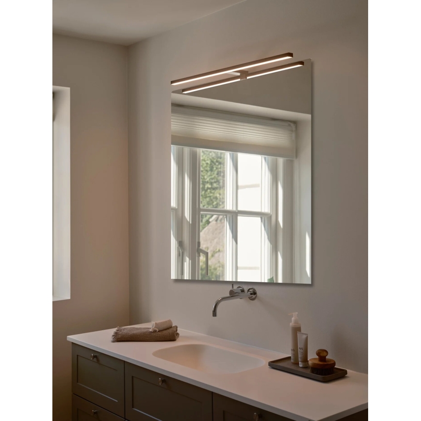 Nordlux - Badrumsspegel med LED-belysning MARLEE LED/11,5W/230V 3000K IP44 svart