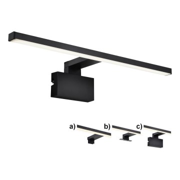 Nordlux - Badrumsspegel med LED-belysning MARLEE LED/8,9W/230V IP44 4000K 50 cm svart
