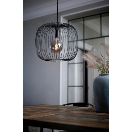 Nordlux - BERONI pendel på kabel 1xE27/60W/230V svart Ø 40 cm