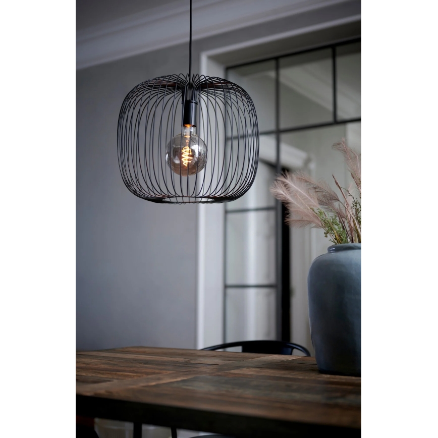 Nordlux - BERONI pendel på kabel 1xE27/60W/230V svart Ø 40 cm