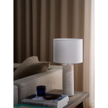 Nordlux - Bordslampa ANTIGA 1xE27/60W/230V vit
