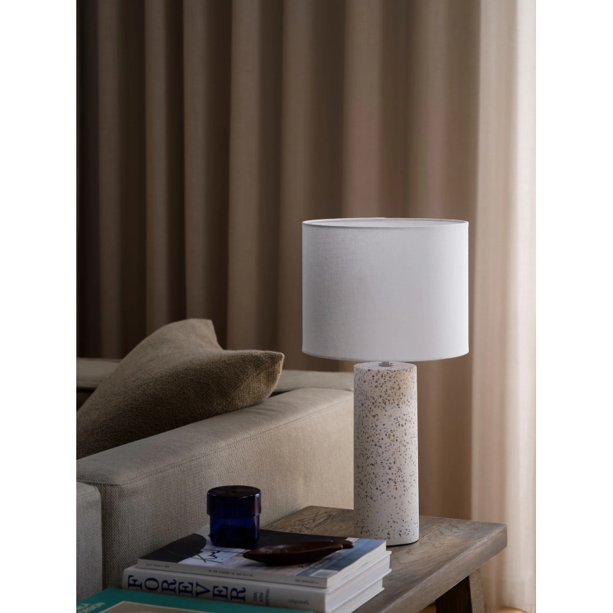 Nordlux - Bordslampa ANTIGA 1xE27/60W/230V vit