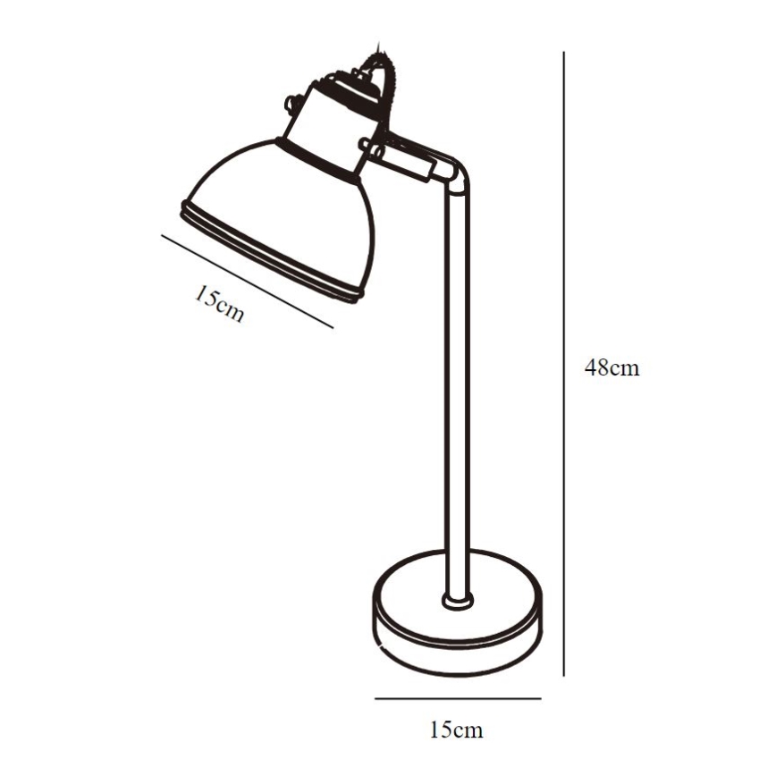 Nordlux - Bordslampa ASLAK 1xE27/15W/230V