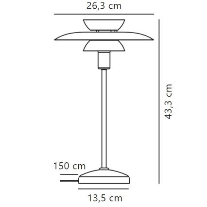 Nordlux - Bordslampa CARMEN 1xE14/25W/230V svart