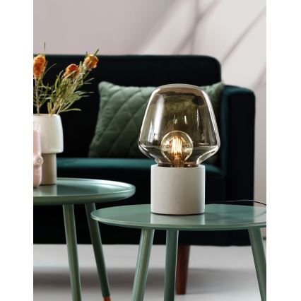 Nordlux - Bordslampa CHRISTINA 1xE27/25W/230V betong/svart