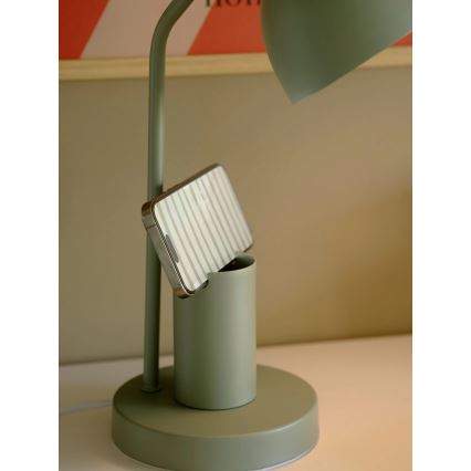 Nordlux - Bordslampa DEVONE 1xE27/15W/230V grön