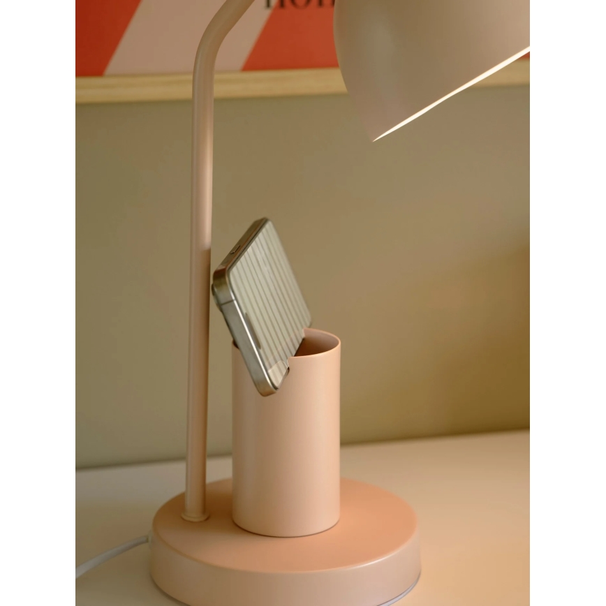Nordlux - Bordslampa DEVONE 1xE27/15W/230V rosa