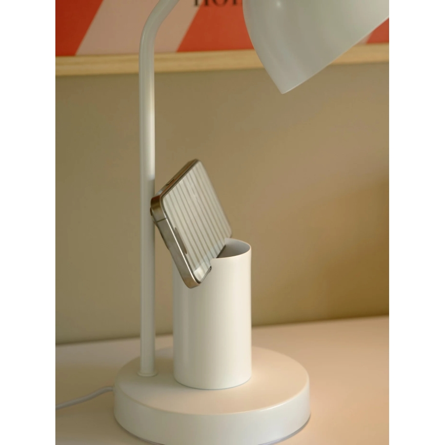 Nordlux - Bordslampa DEVONE 1xE27/15W/230V vit
