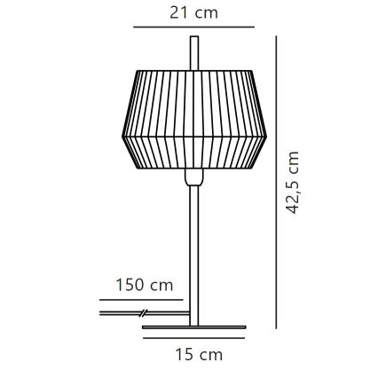 Nordlux - Bordslampa DICTE 1xE14/40W/230V beige/svart