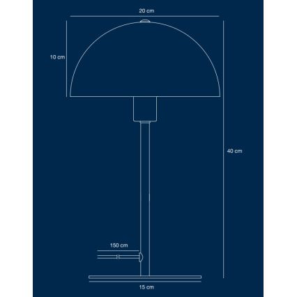 Nordlux - Bordslampa ELLEN 1xE14/40W/230V guld/svart