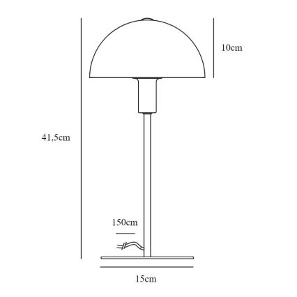 Nordlux - Bordslampa ELLEN 1xE14/40W/230V
