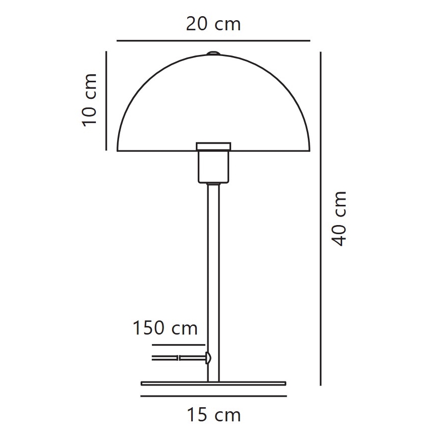 Nordlux - Bordslampa ELLEN 1xE14/40W/230V vit