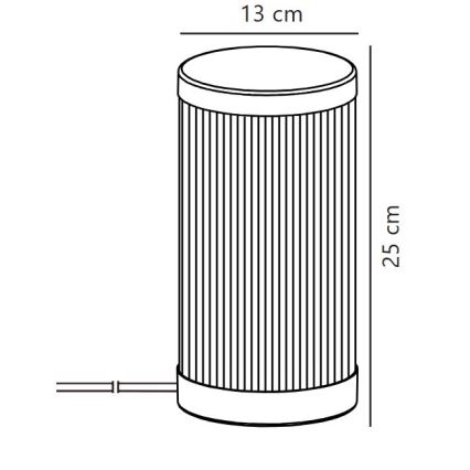 Nordlux - Bordslampa för utomhusbruk COUPAR 1xE27/25W/230V svart
