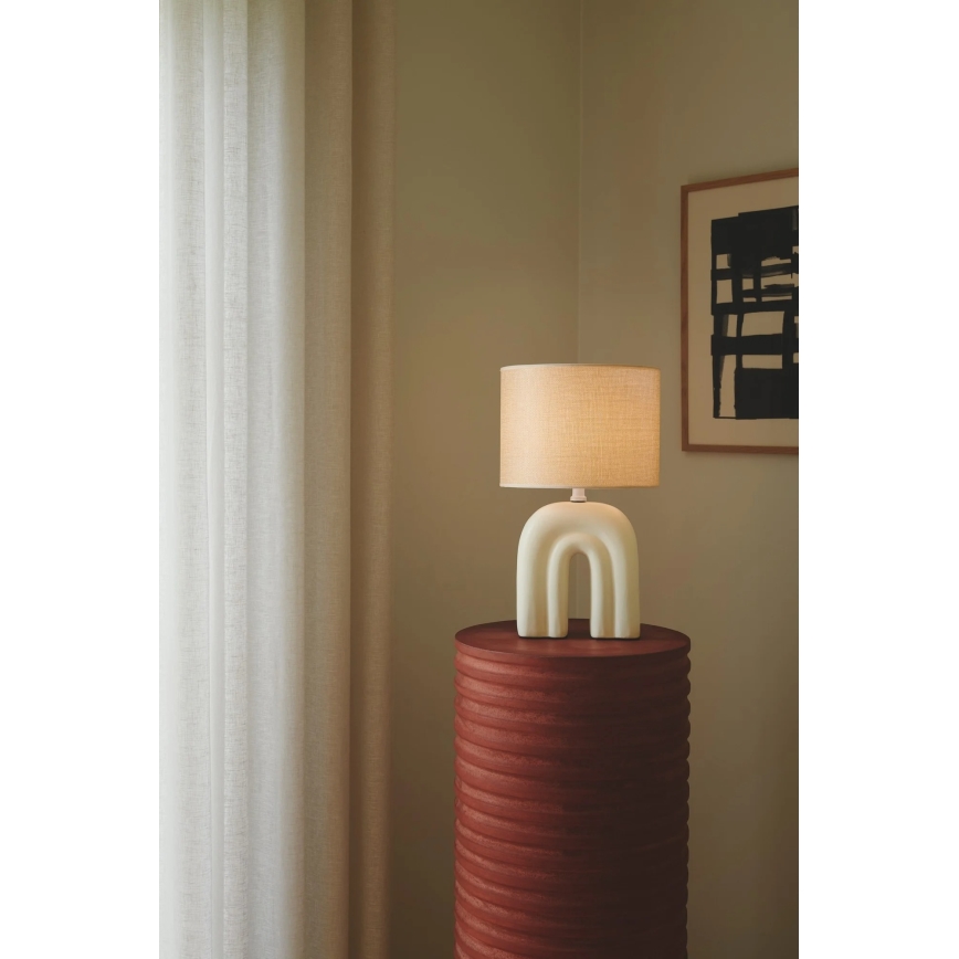 Nordlux - Bordslampa HAZE 1xE27/40W/230V beige