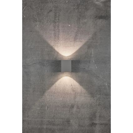 Nordlux - CANTO LED-vägglampa för utomhusbruk 2xLED/5W/230V IP44 grå