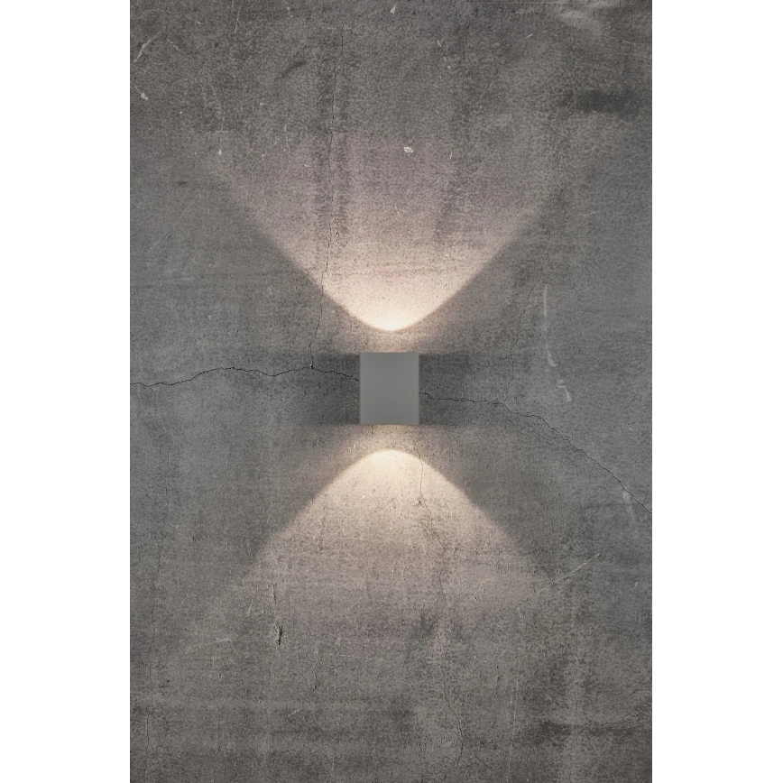 Nordlux - CANTO LED-vägglampa för utomhusbruk 2xLED/5W/230V IP44 grå
