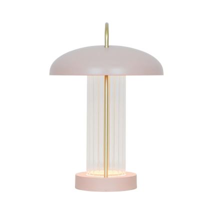Nordlux - LED dimbar, uppladdningsbar, beröringsstyrd bordslampa MIRANO LED/3W/3,7V rosa