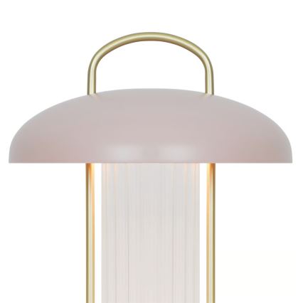 Nordlux - LED dimbar, uppladdningsbar, beröringsstyrd bordslampa MIRANO LED/3W/3,7V rosa