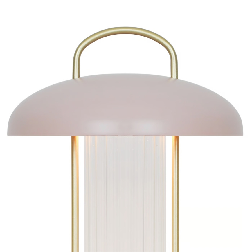 Nordlux - LED dimbar, uppladdningsbar, beröringsstyrd bordslampa MIRANO LED/3W/3,7V rosa