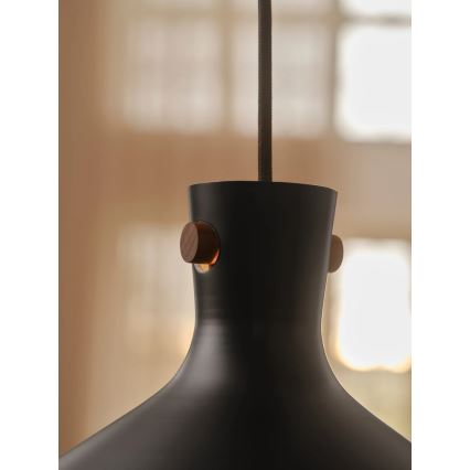 Nordlux - DORINA pendellampa på vajer 1xE27/60W/230V svart