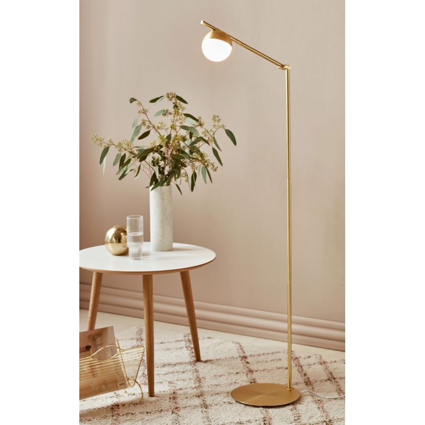 Nordlux - Golvlampa CONTINA 1xG9/5W/230V mässing