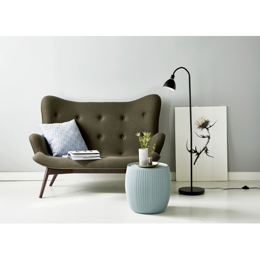 Nordlux - Golvlampa RAY 1xE14/25W/230V svart