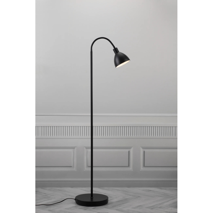 Nordlux - Golvlampa RAY 1xE14/25W/230V svart