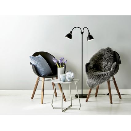 Nordlux - Golvlampa RAY 2xE14/25W/230V svart