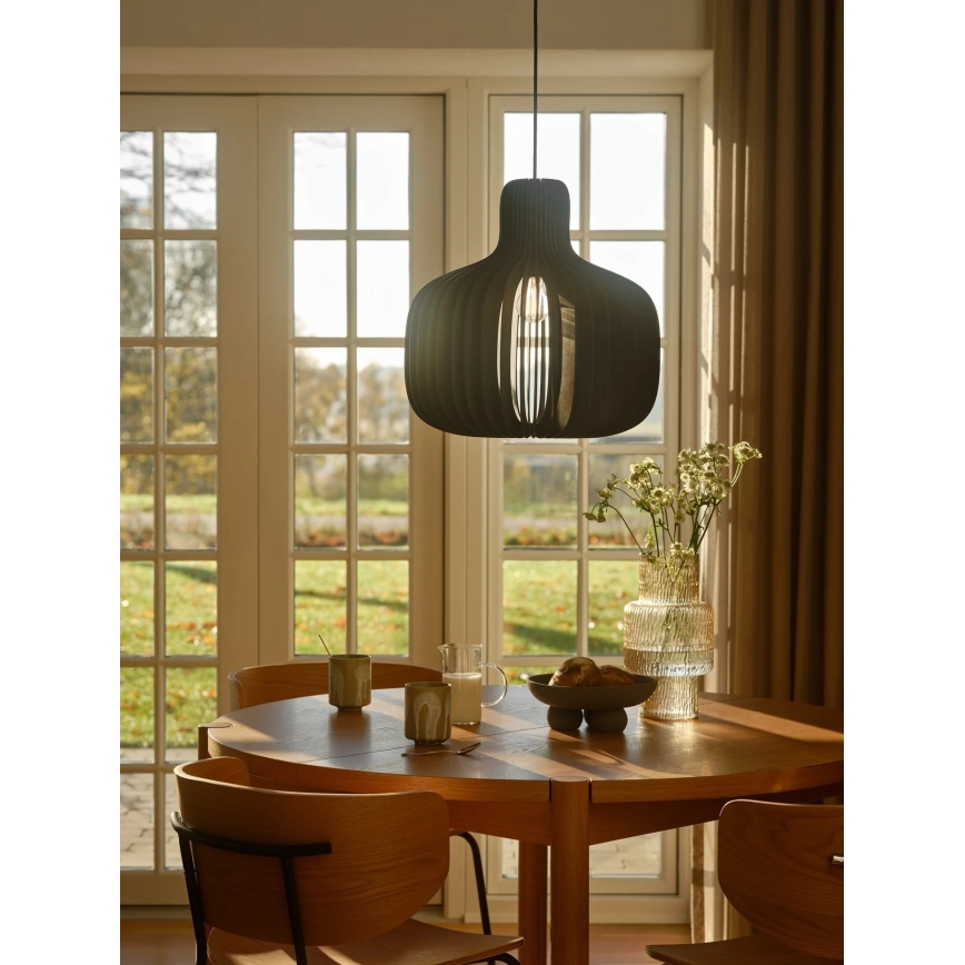 Nordlux - Hänglampa på kabel HAZO 1xE27/60W/230V svart