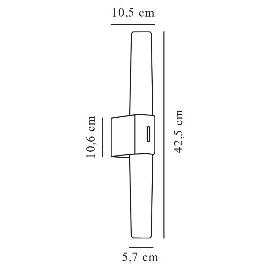 Nordlux - HELVA LED-spegelbelysning för badrum 9W/230V IP44