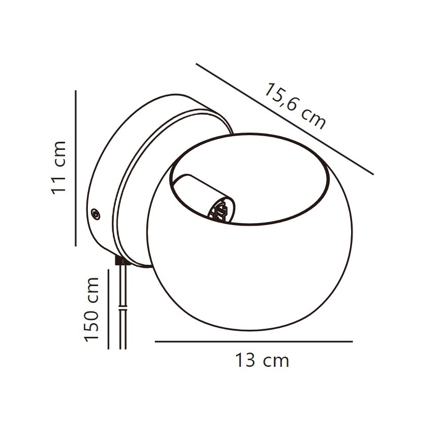Nordlux - justerbar vägg spotlight BELIR 1xG9/5W/230V grön
