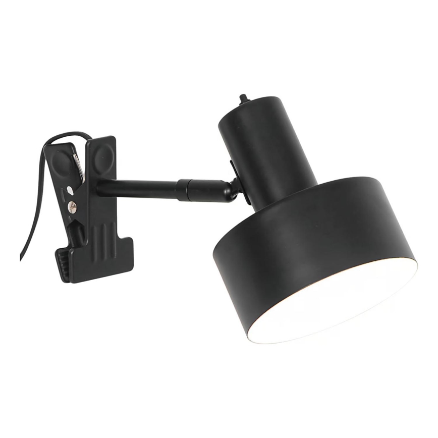 Nordlux - Lampa med klämma MATIS 1xE27/15W/230V svart