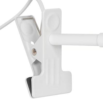 Nordlux - Lampa med klämma MATIS 1xE27/15W/230V vit