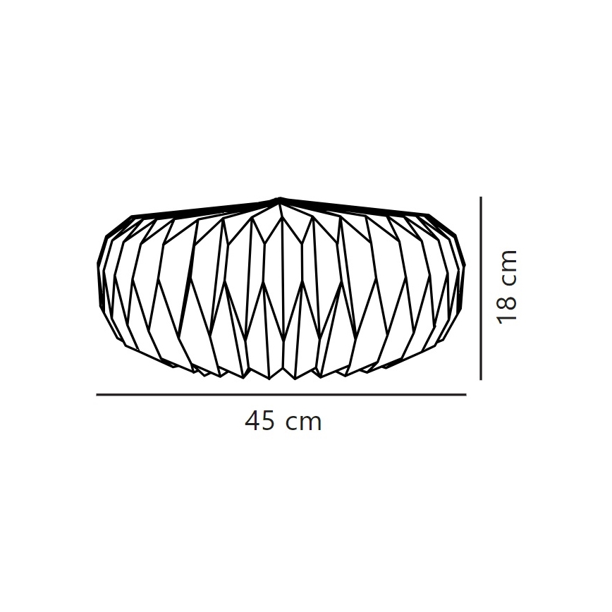 Nordlux - Lampskärm för ljuskrona BELLOY E27 diameter 45 cm
