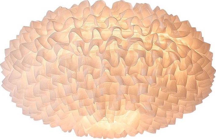 Nordlux - Lampskärm för ljuskrona VILLO E27 diameter 30 cm vit