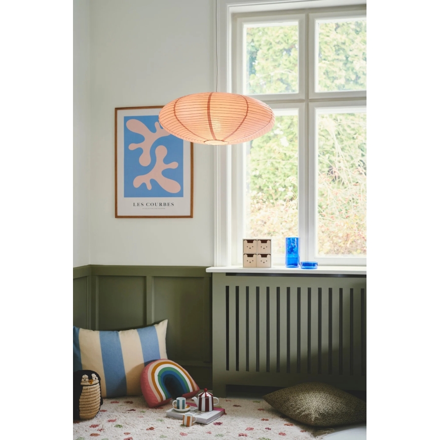 Nordlux - Lampskärm till takkrona VILLO E27 Ø 60 cm rosa
