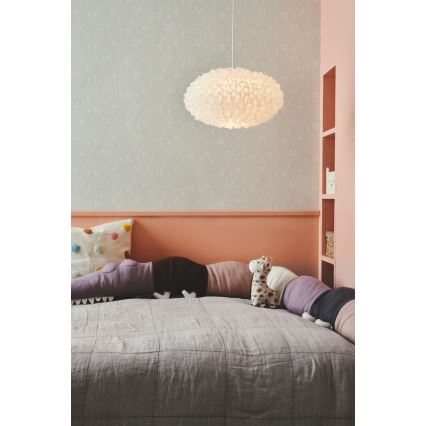 Nordlux - Lampskärm för ljuskrona VILLO E27 diameter 30 cm vit