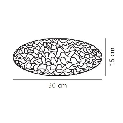 Nordlux - Lampskärm för ljuskrona VILLO E27 diameter 30 cm vit