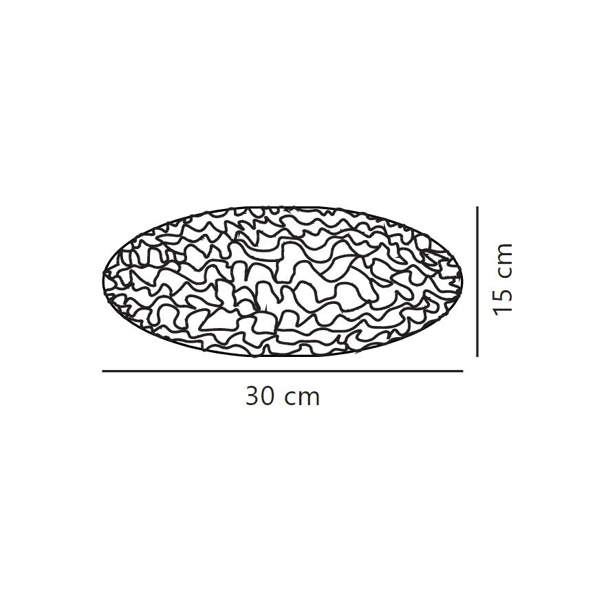 Nordlux - Lampskärm för ljuskrona VILLO E27 diameter 30 cm vit