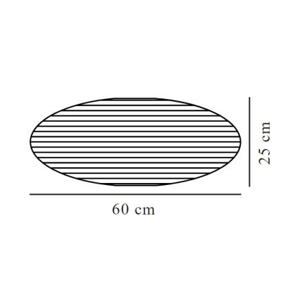 Nordlux - Lampskärm för ljuskrona VILLO E27 diameter 60 cm brun
