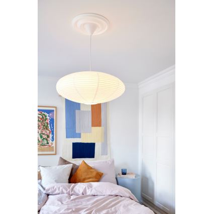 Nordlux - Lampskärm för ljuskrona VILLO E27 diameter 60 cm vit