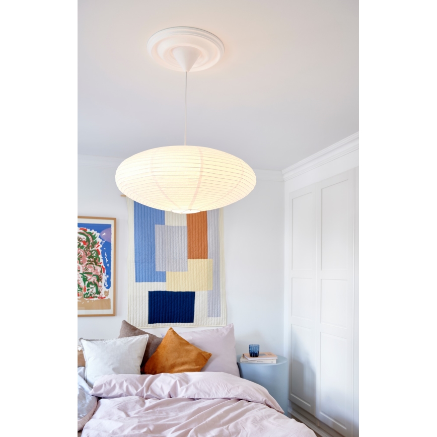 Nordlux - Lampskärm för ljuskrona VILLO E27 diameter 60 cm vit