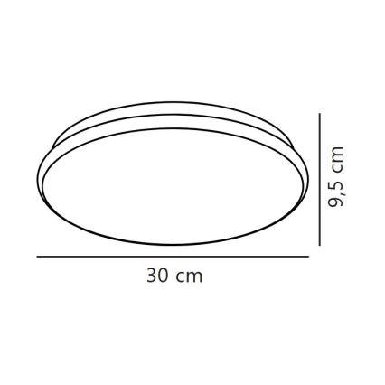 Nordlux - LED-badrumsplafond MONTONE LED/10W/230V IP44 Ø 30 cm